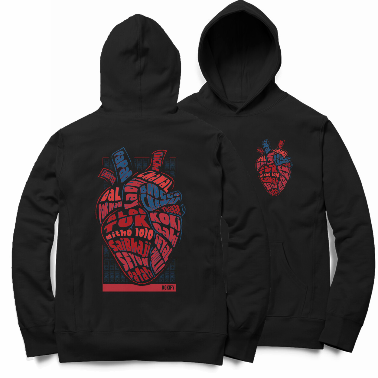 Sindhi Khado // Heart of Foodie | Oversized Premium Hoodie